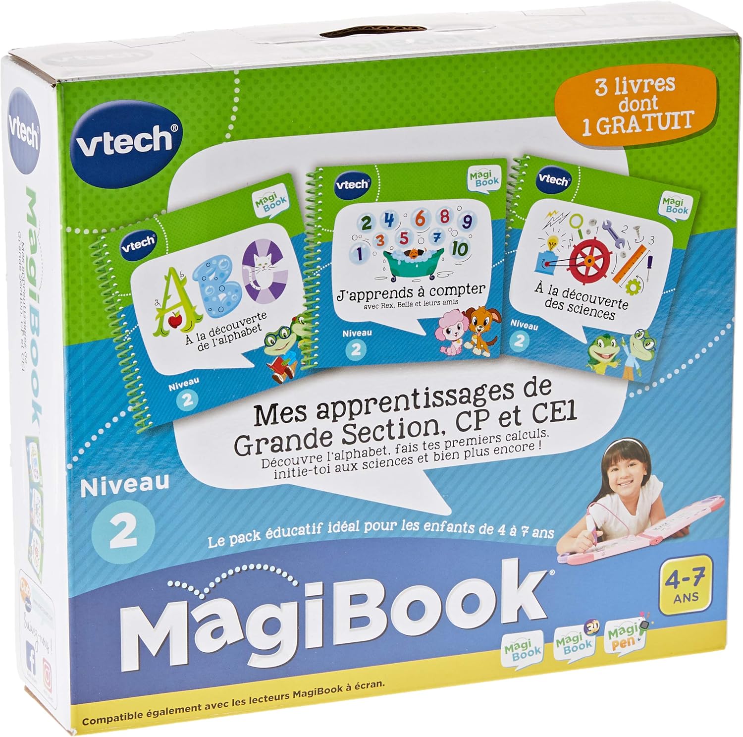 libro interactivo vtech magibook aprendizage grand