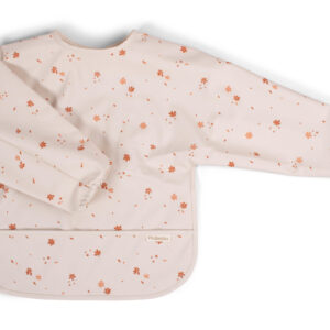 bavoir avec manches marrons