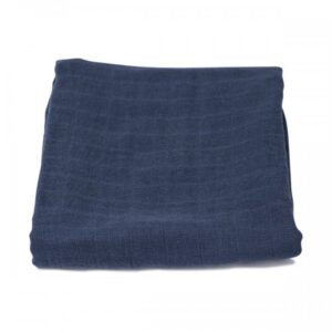 toile de mousseline bleu foncé