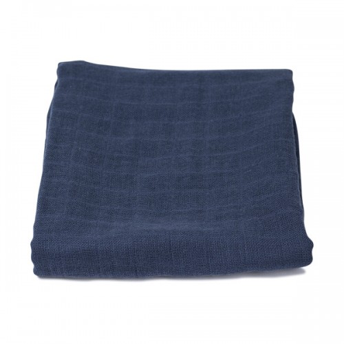 toile de mousseline bleu foncé