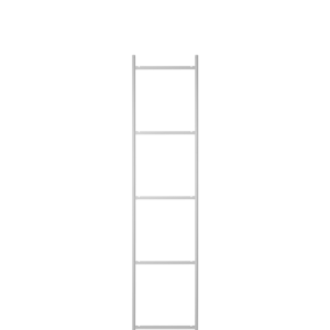 Échelle, 5 marches gris clair