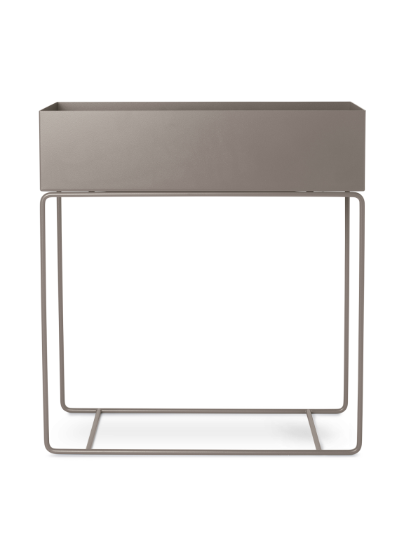 cache pot, gris chaud